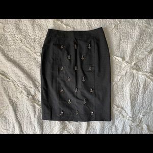 NWOT Pencil skirt with Jewelry and beads